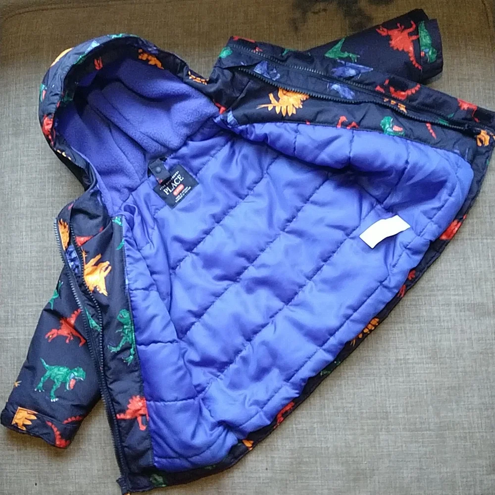 Navy Blue Dinosaur Jacket Shell 18-24m